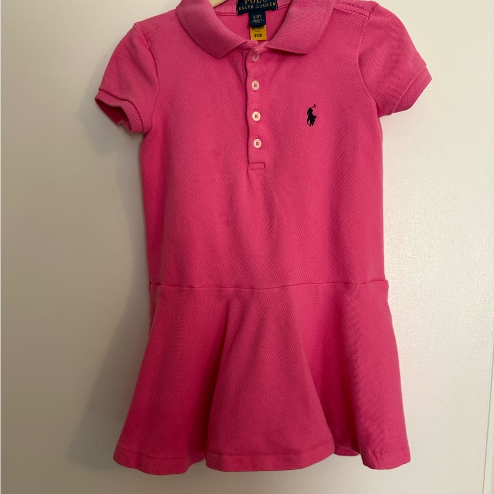 Ralph Lauren Pink Polo Dress for Kids